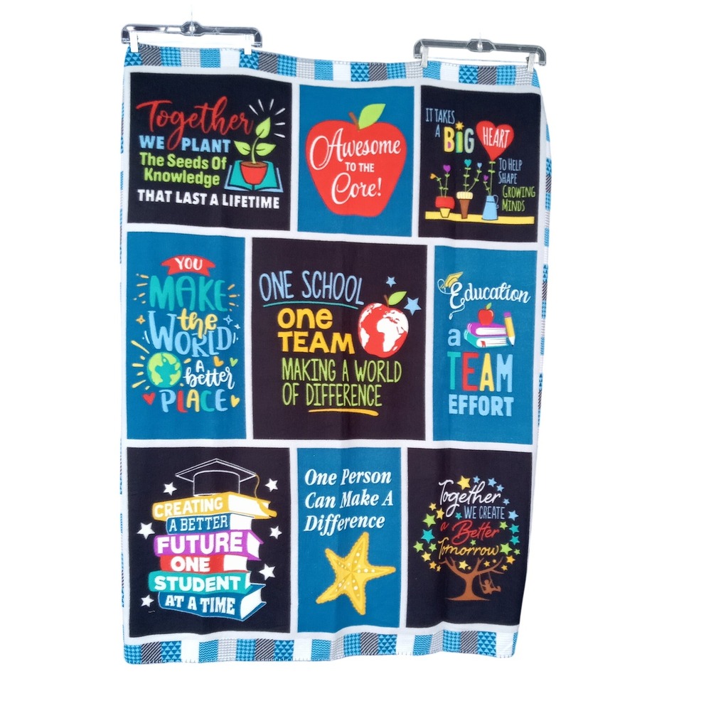 Inspirational Teacher Educator School Classroom Fleece Blanket‎ Collectible Gift